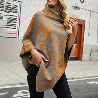 Manteau stylé aux motifs graphiques